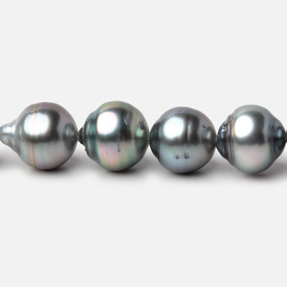 9-10mm Silver Tahitian Saltwater Pearl Beads 15.75 inch 41 pieces A