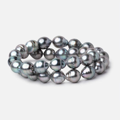 9-10mm Silver Tahitian Saltwater Pearl Beads 16 inch 36 pieces A