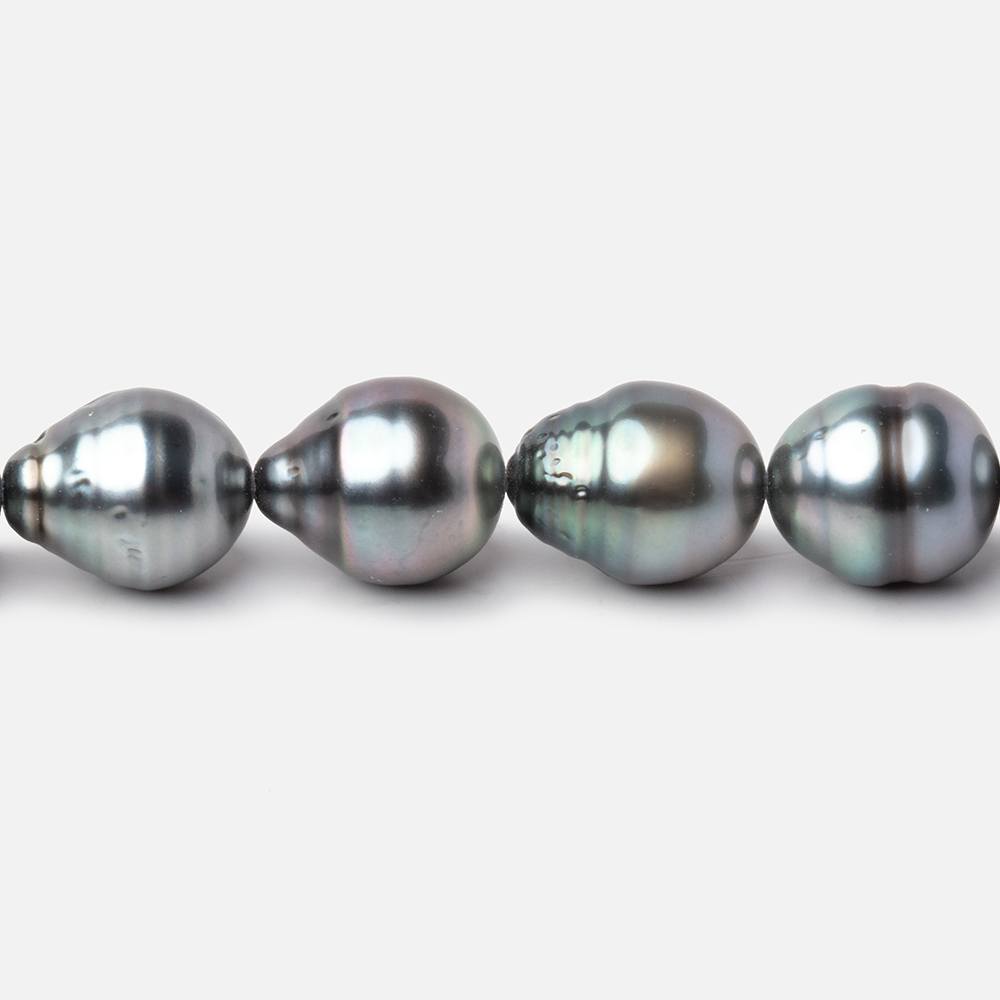 9-10mm Silver Tahitian Saltwater Pearl Beads 16 inch 36 pieces A