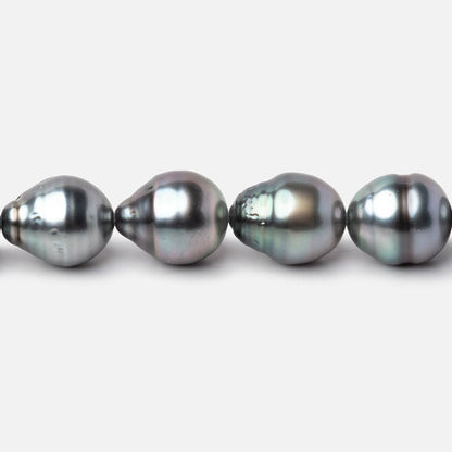 9-10mm Silver Tahitian Saltwater Pearl Beads 16 inch 36 pieces A