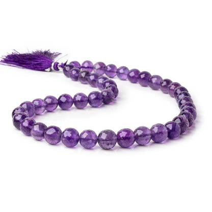9-11.5mm Amethyst faceted round beads 16 inch 40 pieces
