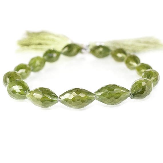 9-11mm Idocrase Faceted Marquise Beads 8 inch 14 pieces