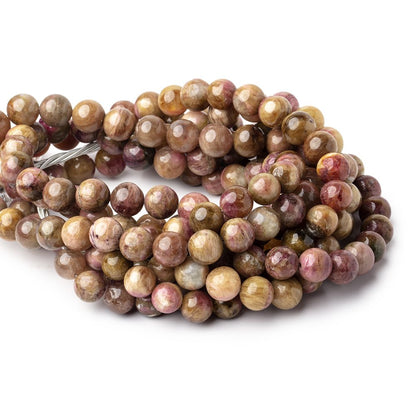 9-11mm Multi Color Tourmaline Plain Round Beads 18 inch 45 pieces AA