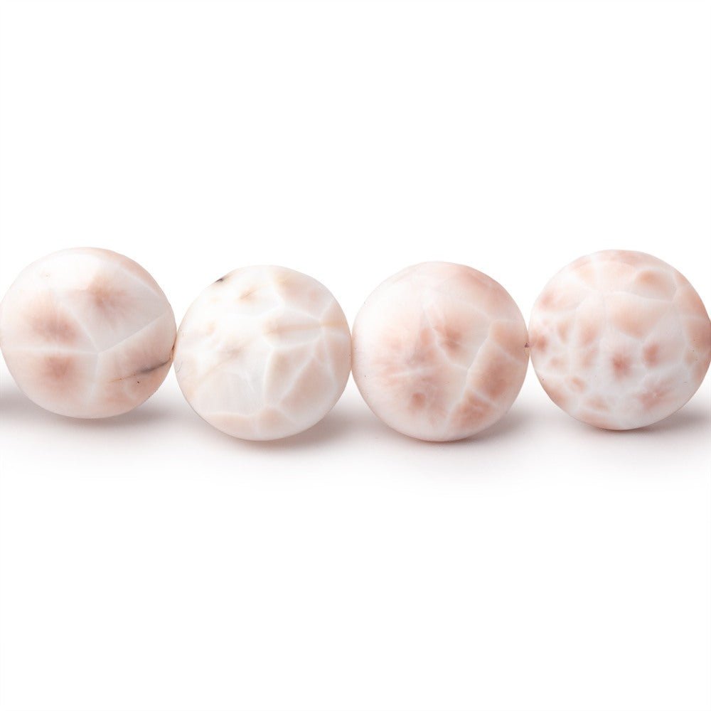 9-11mm Natrolite Plain Coin Beads 7.5 inch 16 pieces