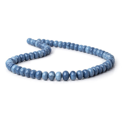 9-11mm Owyhee Blue Opal Plain Rondelle Beads 18 inch 64 pieces AA
