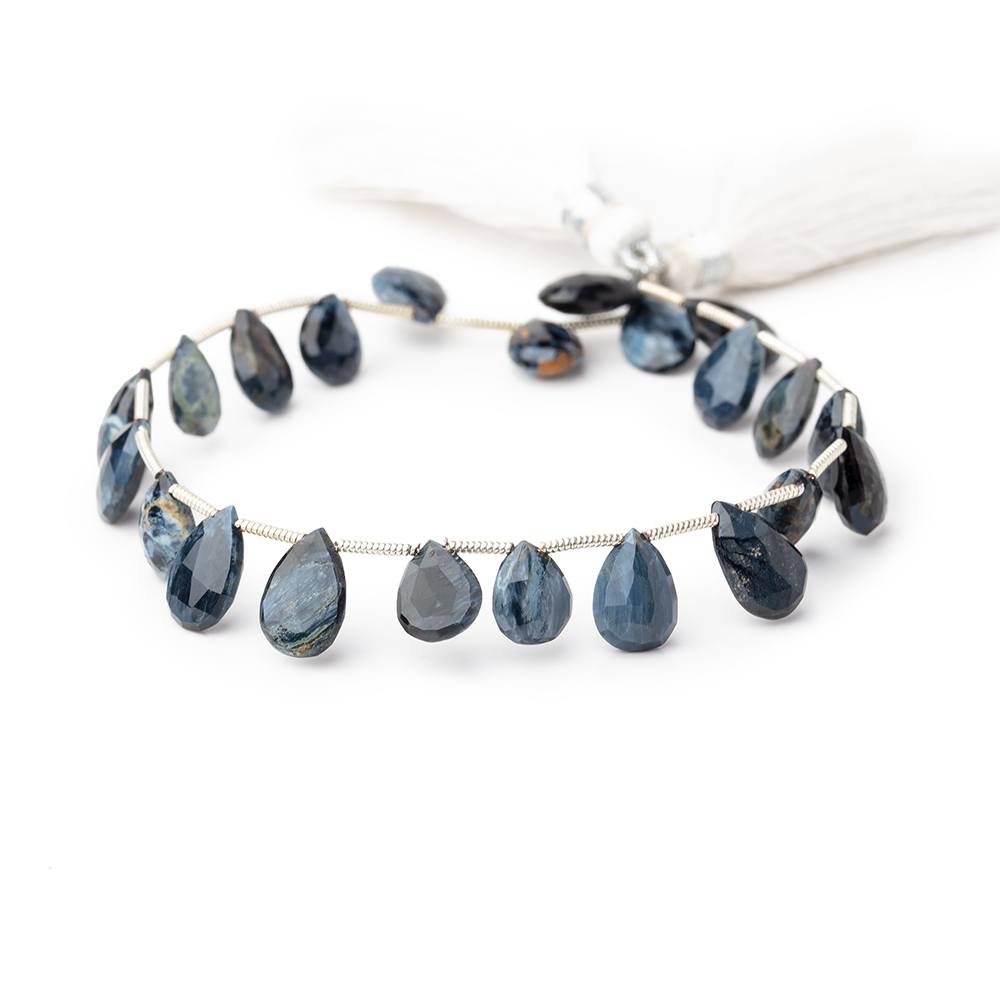 9-11mm Pietersite Faceted Pear Beads 7 inch 20 pieces