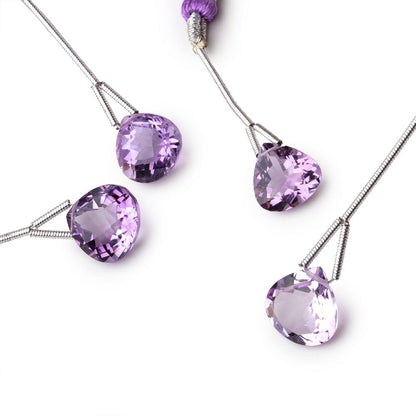 9-11mm Pink Amethyst Faceted Heart Focal 1 Bead