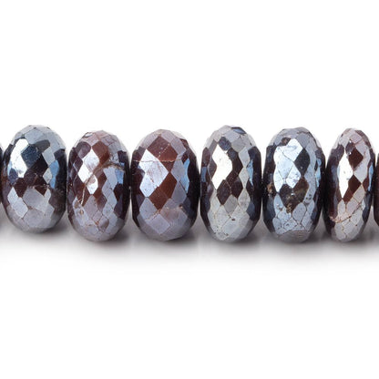 9-12mm Mystic Chocolate Moonstone Faceted Rondelles 15 inch 64 beads