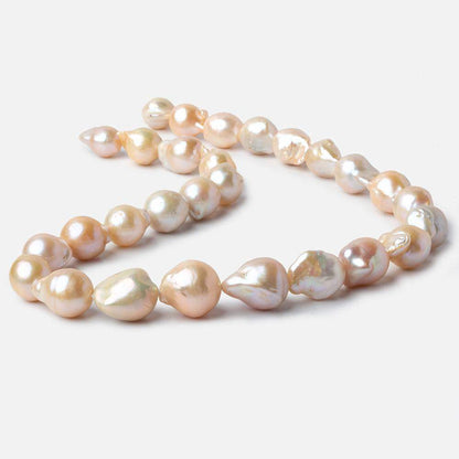 9-13mm Tri Color Ultra Baroque Freshwater Pearls 16 inch 25 pieces