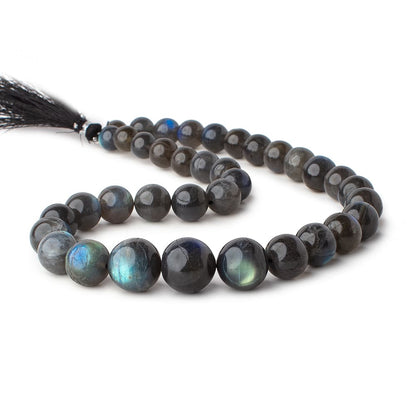 9-16mm Labradorite plain round beads 16 inch 35 pieces