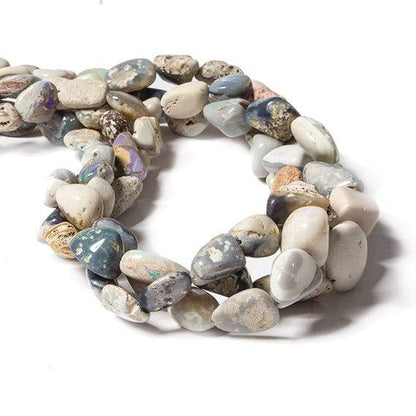 9-17mm Australian Boulder Opal plain nugget Beads 17 inch 34 pieces