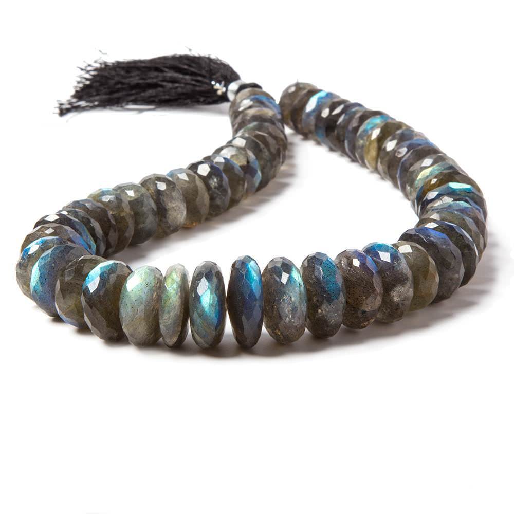 9-20mm Labradorite Faceted Rondelle Beads 14 inches 50 pieces