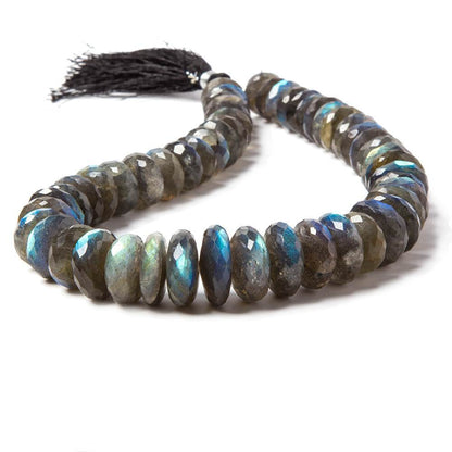 9-20mm Labradorite Faceted Rondelle Beads 14 inches 50 pieces
