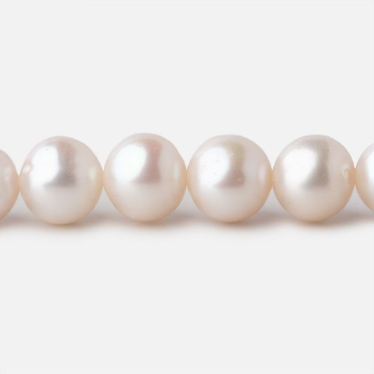 9-9.5mm Off White Off Round Freshwater Pearls 16 inch 47 pieces AA