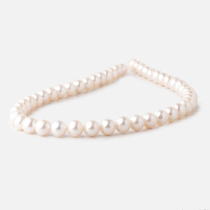 9-9.5mm Off White Off Round Freshwater Pearls 16 inch 47 pieces AA