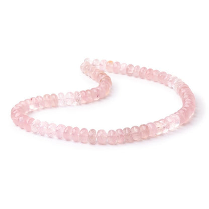 9-9.5mm Rose Quartz Faceted Rondelle Beads 16 inch 72 pieces AA