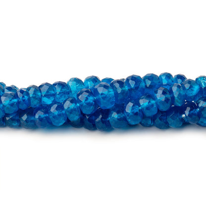 3.5-6mm Neon Apatite faceted rondelle beads 16.5 inch 130 pieces AAA