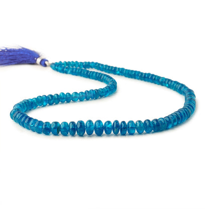 4-8.5mm Neon Apatite plain rondelle beads 18 inch 131 pieces