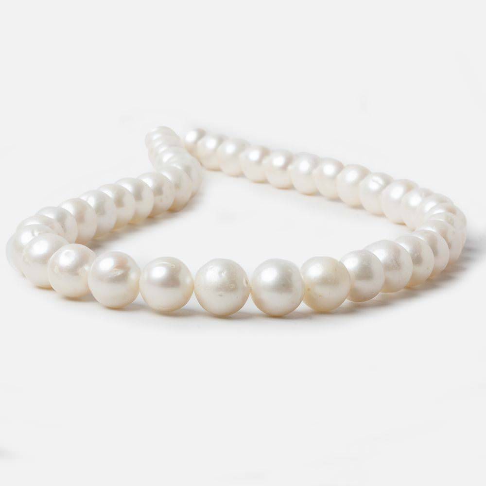 9.5-10.5mm Off White Off Round Freshwater Pearls 15 inch strand 40 pcs