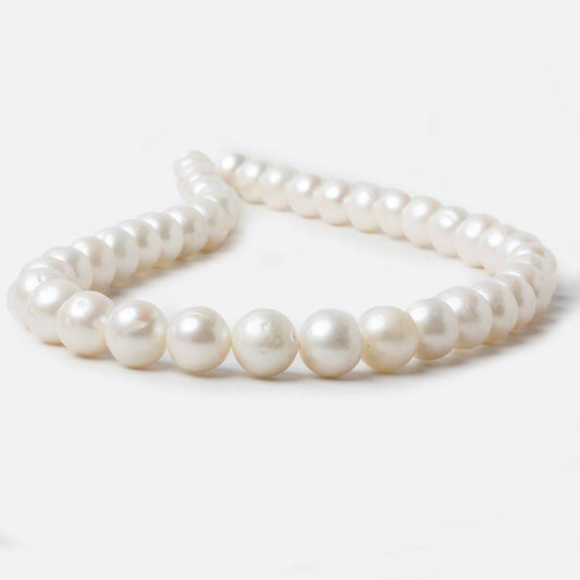 9.5-10.5mm Off White Off Round Freshwater Pearls 15 inch strand 40 pcs