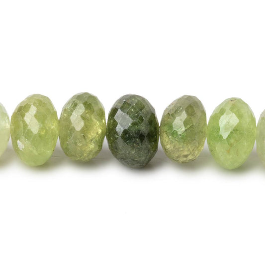 9.5-10mm Grossular Garnet Faceted Rondelle Beads 16 inch 62 pieces