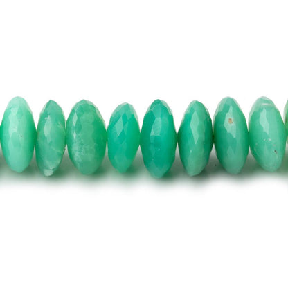 9.5-11mm Chrysoprase German Faceted Rondelle Beads 16 inch 87 pieces A