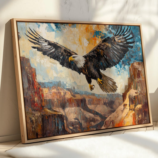 Majestic Eagle Over Painted Canyons