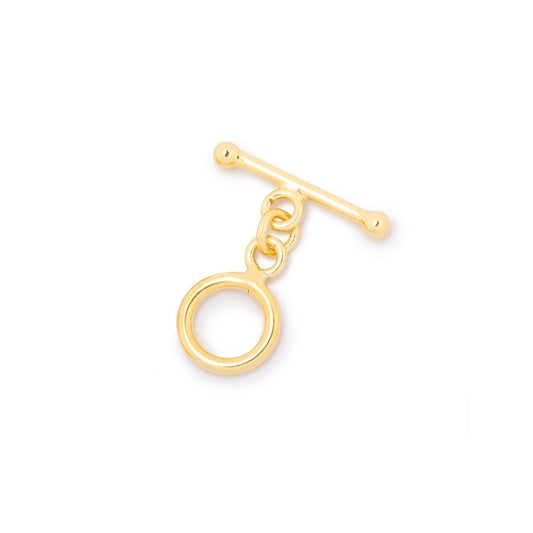 9.5mm Vermeil Toggle Round Design 1 piece