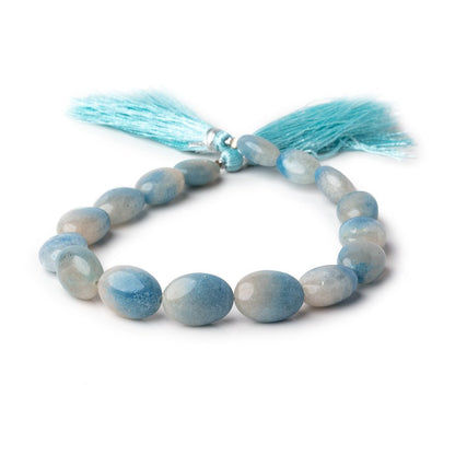 9.5x6.5-14x10mm Rare Paraiba Quartz Plain Oval Beads 8 inch 16 pieces AAA