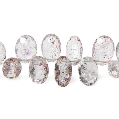 9.5x7-11x8mm Moss Amethyst Pavilion Faceted Ovals 10 inch 48 Beads