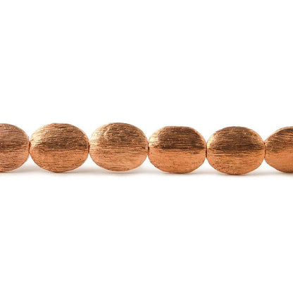 9.5x8mm Copper Brushed Oval 8 inch 22 pcs
