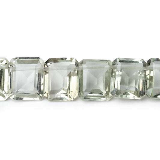 9.5x8mm Prasiolite Emerald Cut Rectangles 9 inch 30 Beads AA