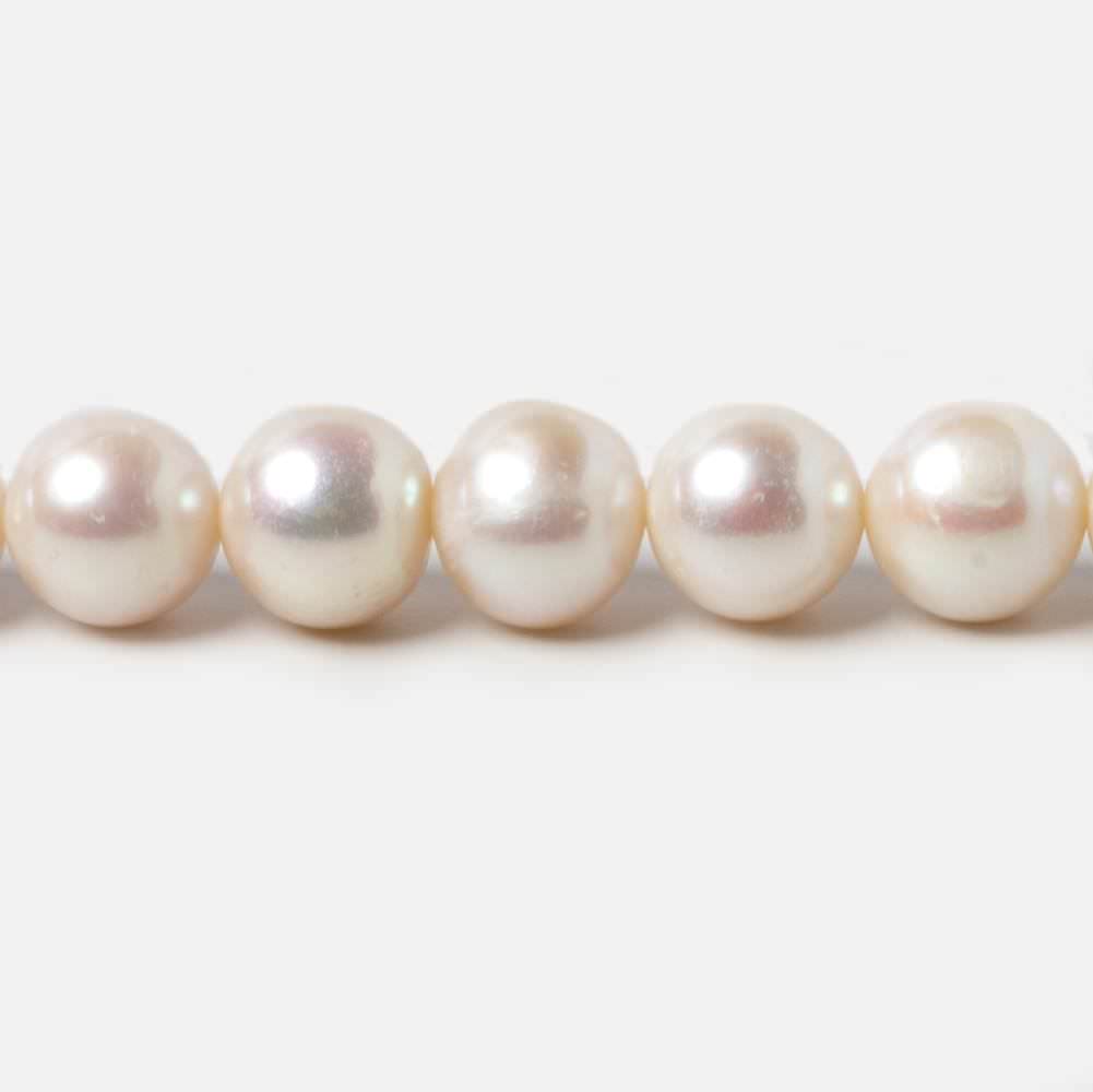 9.5x9-10x9.5mm Cream Off Round Freshwater Pearls 15.5 inch 42 pieces