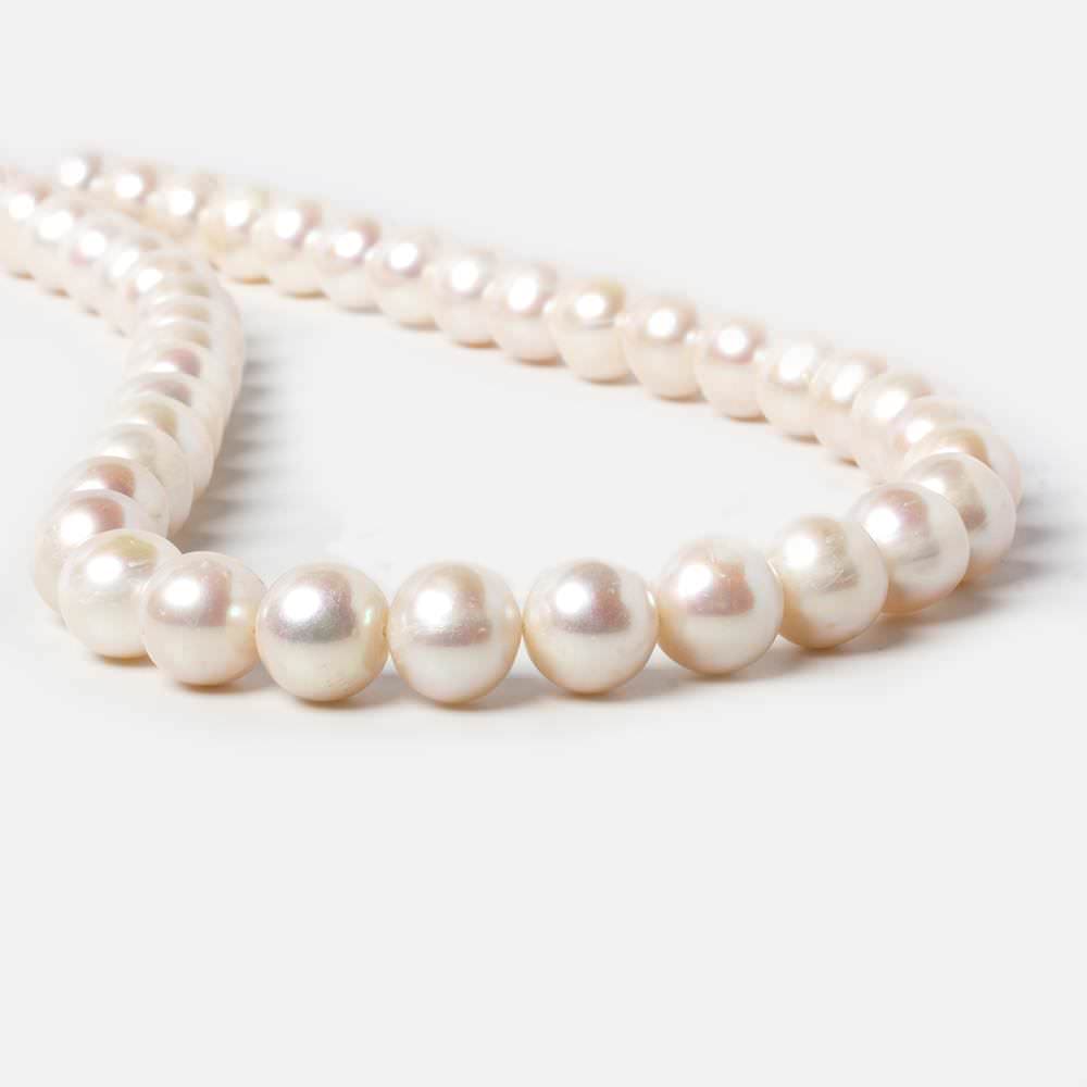9.5x9-10x9.5mm Cream Off Round Freshwater Pearls 15.5 inch 42 pieces