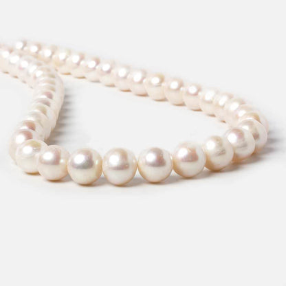 9.5x9-10x9.5mm Cream Off Round Freshwater Pearls 15.5 inch 42 pieces
