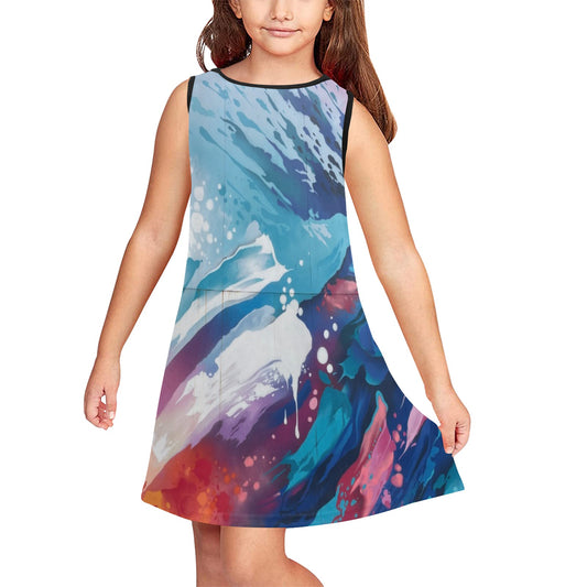 Girls' Sleeveless Dress (D58)