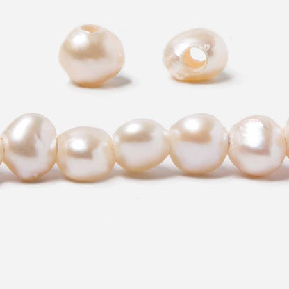 9mm-10mm Off White   Baroque 2.5mm large hole Pearl