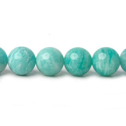 9mm Amazonite plain round beads 16 inch 45 pieces A