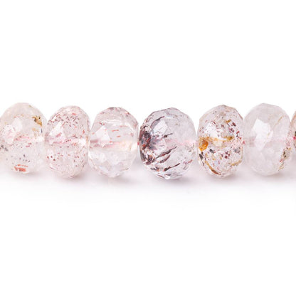 9mm Moss Amethyst Faceted Rondelle Beads 15 inch 68 pieces