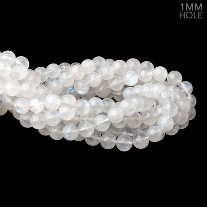 9mm Rainbow Moonstone Plain Round Beads 15 inch 42 pieces 1mm Hole