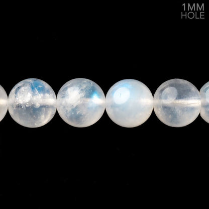 9mm Rainbow Moonstone Plain Round Beads 15 inch 42 pieces 1mm Hole