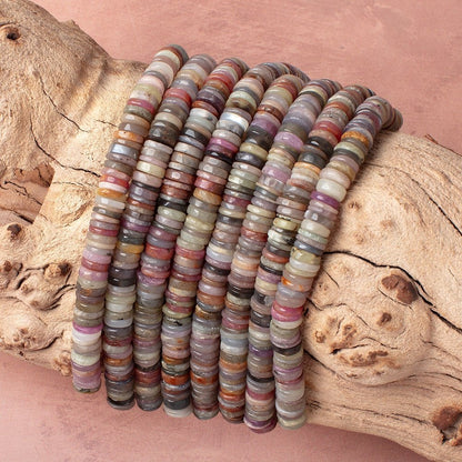 9mm Umba Sapphire Plain Heishi Beads 8 inch 98 Pieces