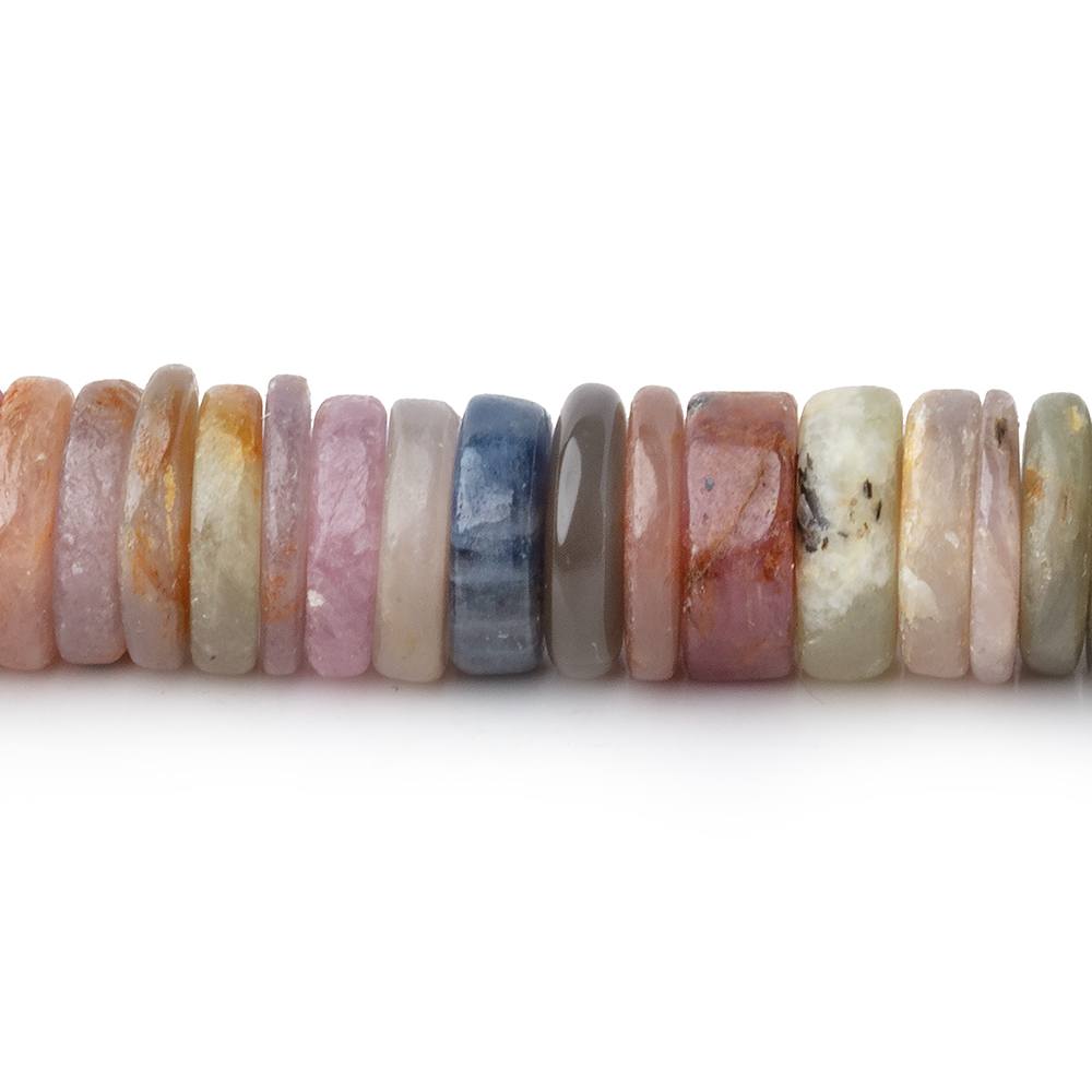 9mm Umba Sapphire Plain Heishi Beads 8 inch 98 Pieces