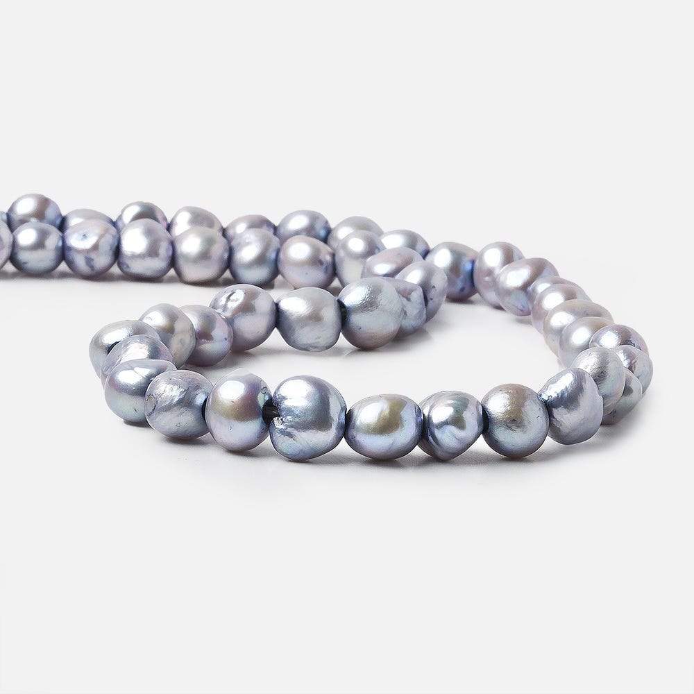 9x10-10x12mm Silver Violet   Baroque 2.5mm large hole Pearl