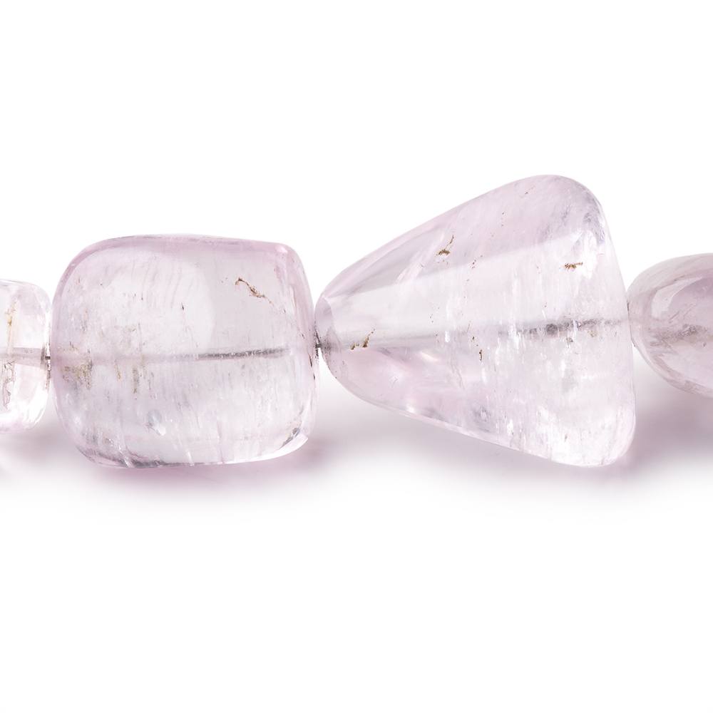 9x11-27x18mm Kunzite Plain Nugget Beads 18 inch 25 pieces