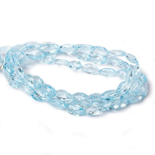 9x5-11x6mm Sky Blue Topaz faceted marquise beads 16 inch 40 pieces AA