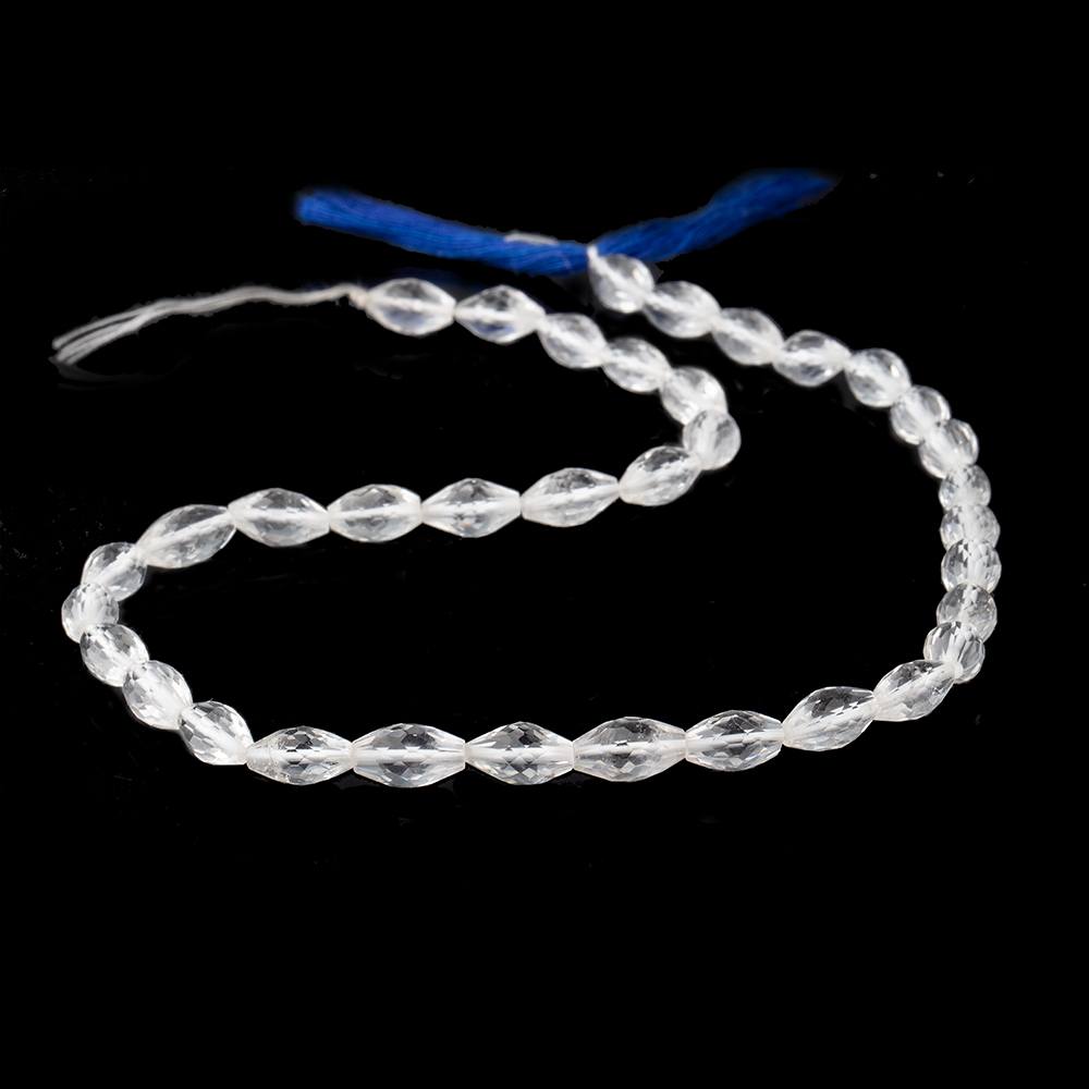 9x6-11x6mm Crystal Quartz Faceted Marquise Beads 14 inch 36 pieces