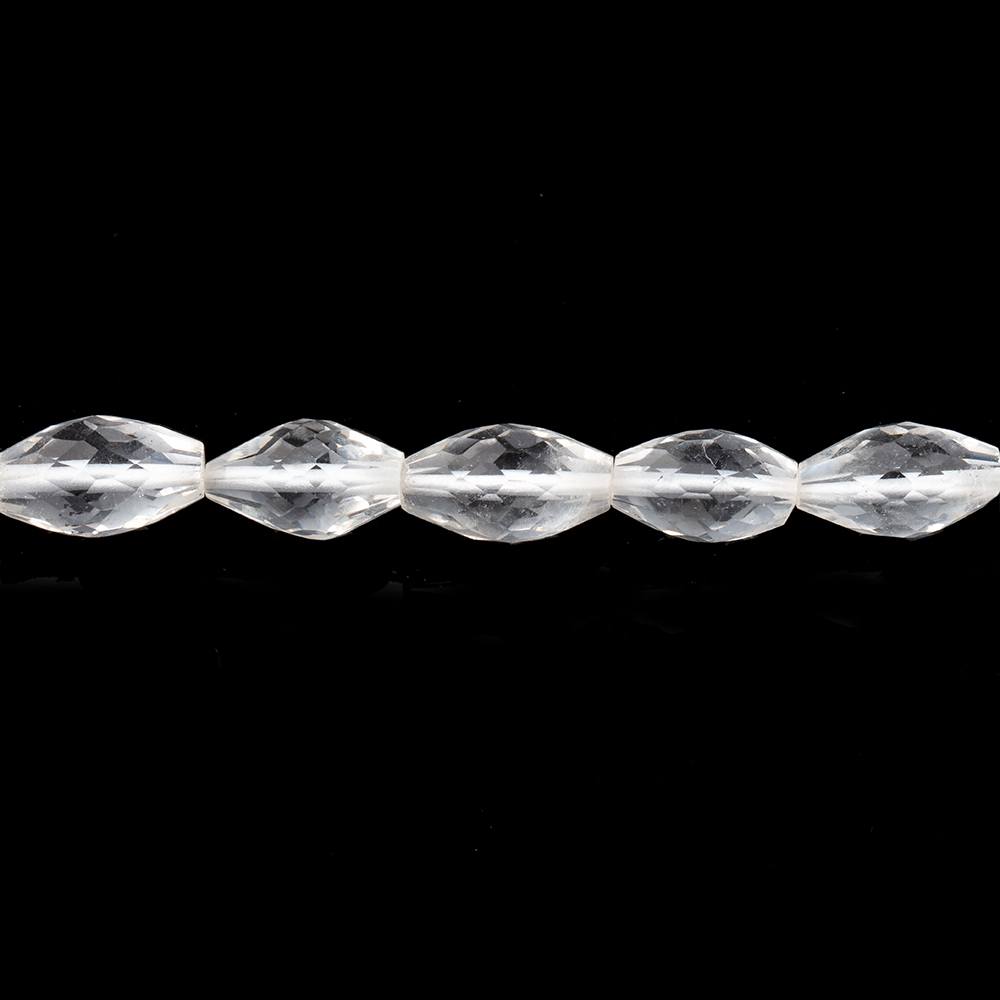 9x6-11x6mm Crystal Quartz Faceted Marquise Beads 14 inch 36 pieces