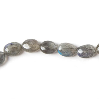 9x6-12x8mm Labradorite Beads Straight Drilled Plain Oval 16 inch 41 pieces