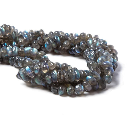 9x6-16x6mm Labradorite Side Drilled Plain Nugget Beads 16 inch 71 pieces